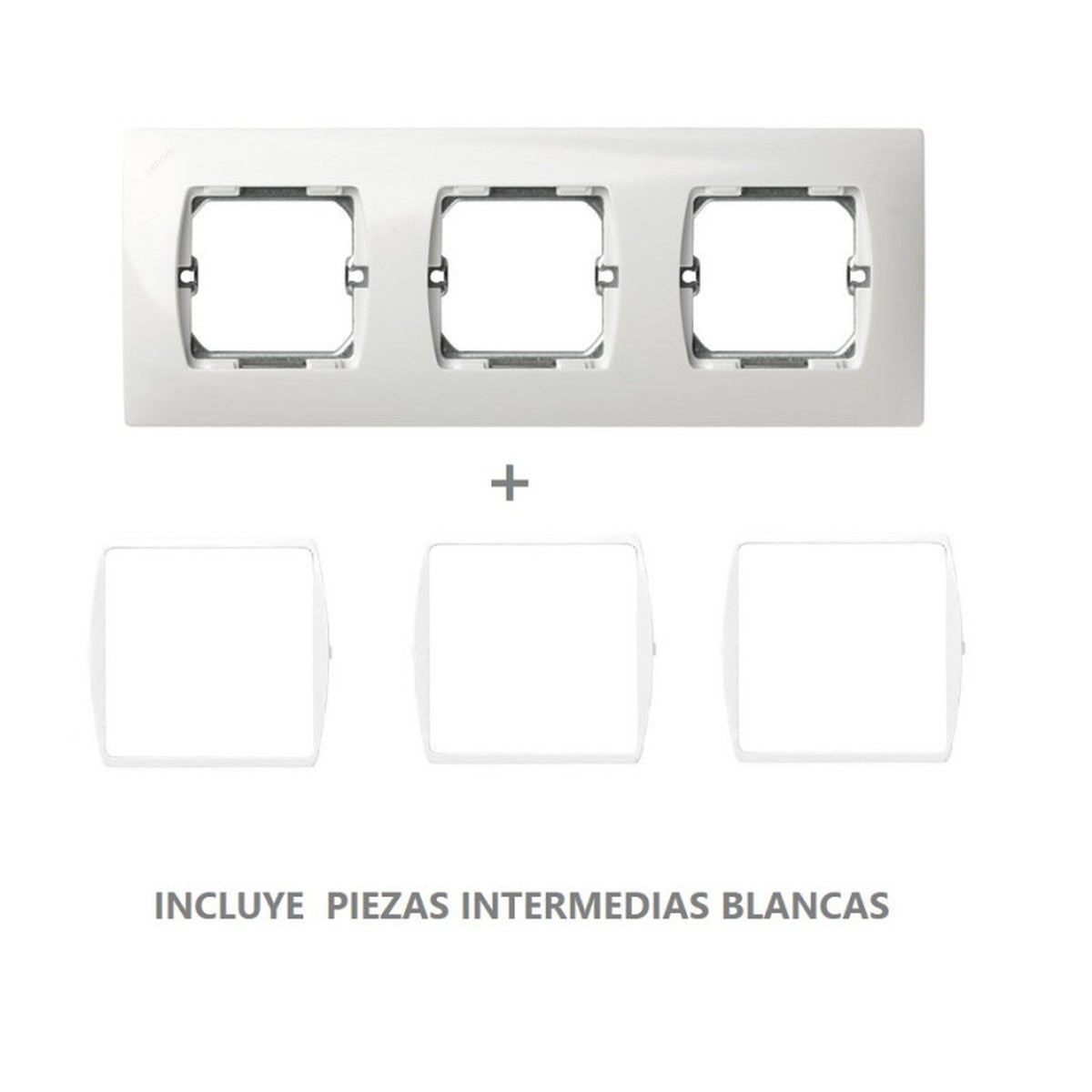 Marco Simon 27 de 3 elementos blanco - referencia 27630-65