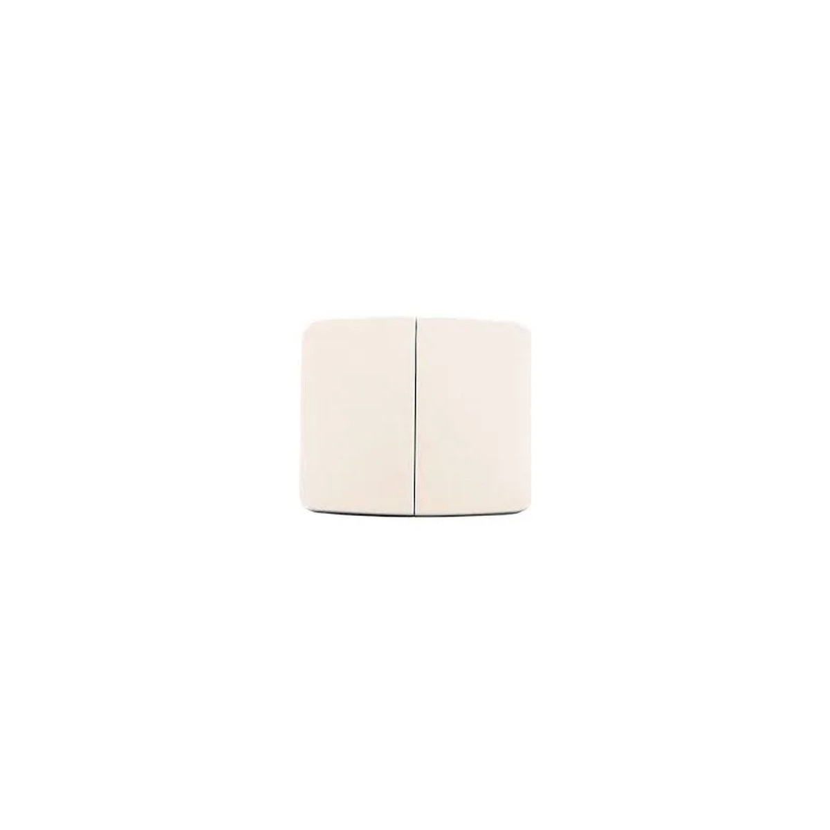 Tecla doble para interruptor y conmutador Niessen Arco marfil – Ref. 8211-BM