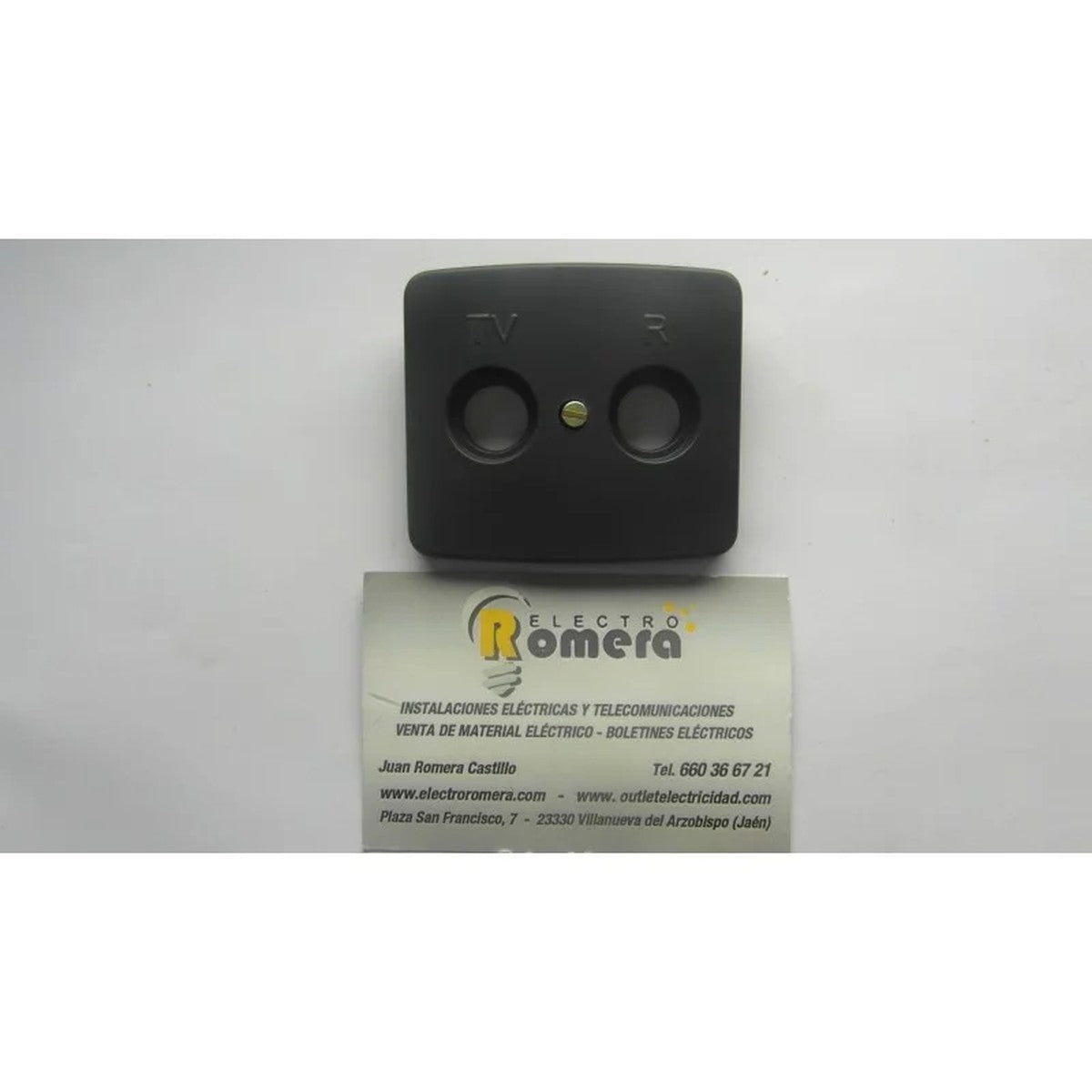 Tapa para toma TV-R Niessen Arco grafito - referencia 8250GF