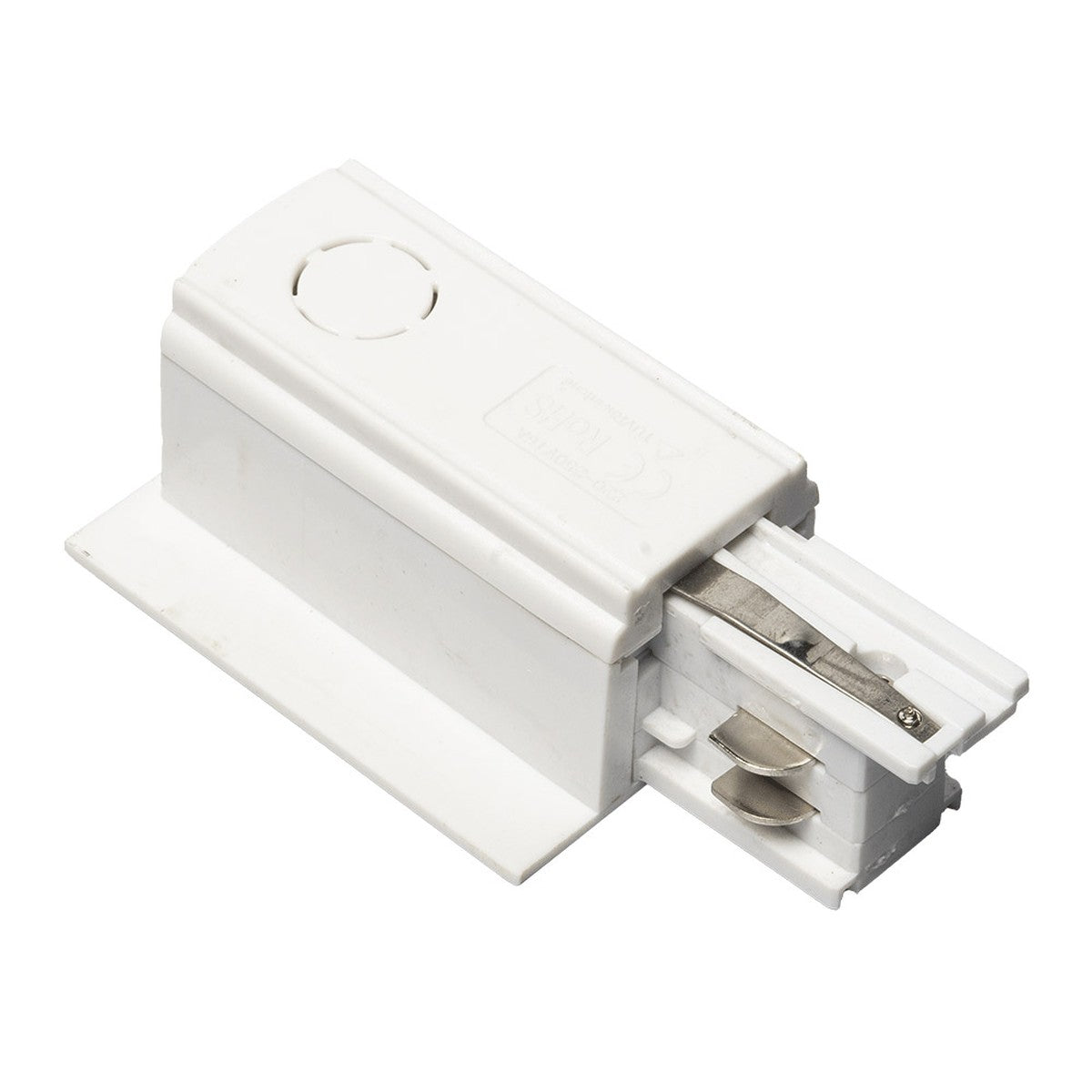 Conector de alimentación izquierdo Alverlamp para carril empotrado de 4 vías blanco - referencia LFOCEC06WIZ