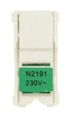 Lámpara de señalización verde Niessen Stylo – Ref. 2191 VD
