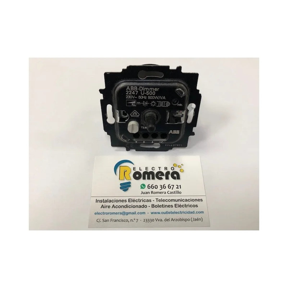 Regulador de intensidad Niessen 230 V hasta 500 W/VA - referencia 2247U500