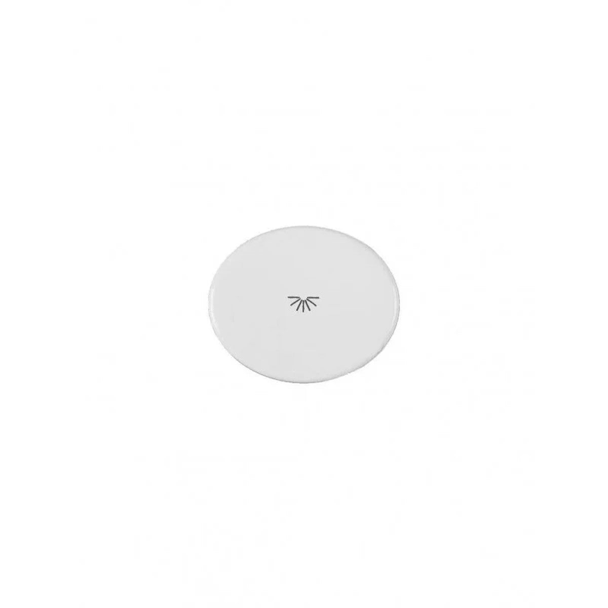 Tecla de pulsador con símbolo de luz Niessen Tacto blanca - referencia 5504.2BL