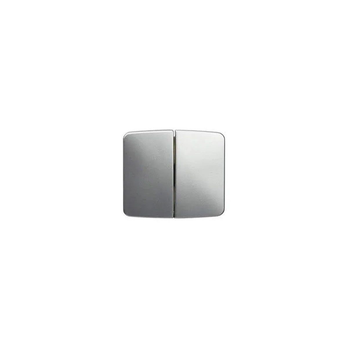 Tecla doble Niessen Arco plata mate - referencia 8211PM