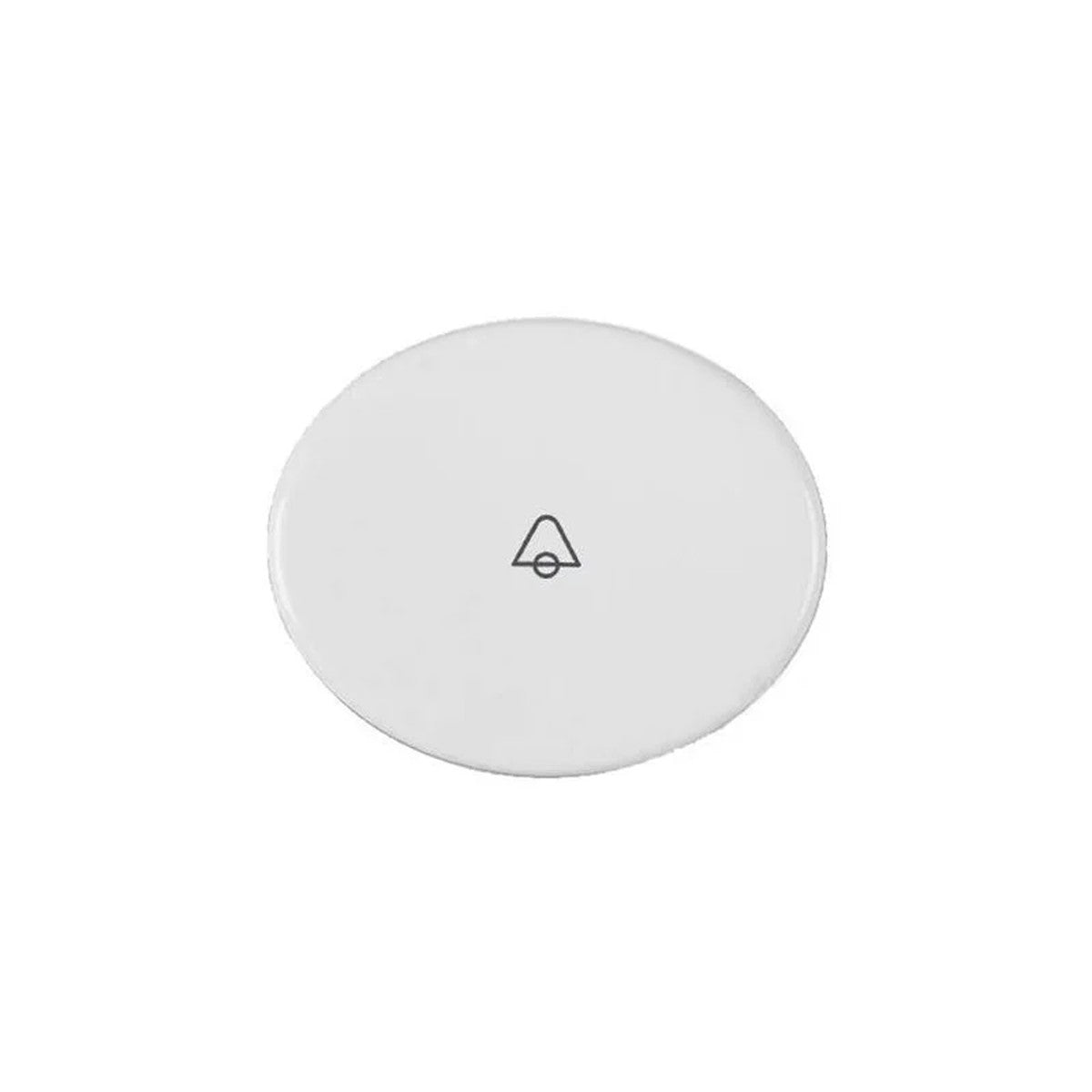 Tecla de pulsador con símbolo de timbre Niessen Tacto blanca - referencia 5504BL