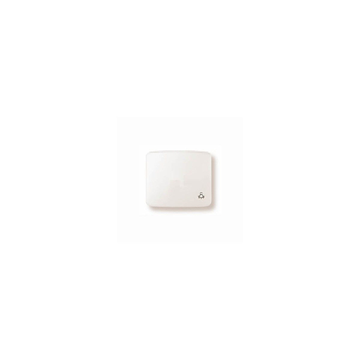 Tecla de pulsador con símbolo de luz Niessen Arco blanco marfil - referencia 82042BM