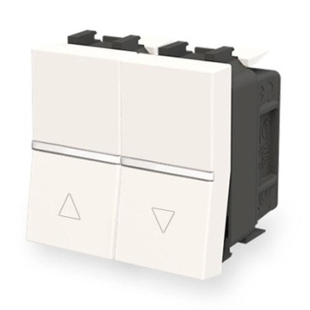 Doble interruptor para persianas Niessen Zenit blanco – Ref. N2244.1 BL