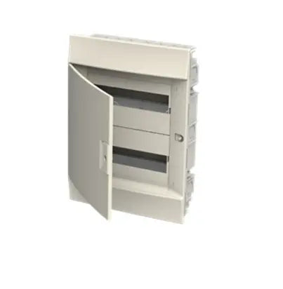 Cuadro empotrable ABB Unibox de 24 módulos, 2 filas, puerta opaca – Ref. 1SL0502A00