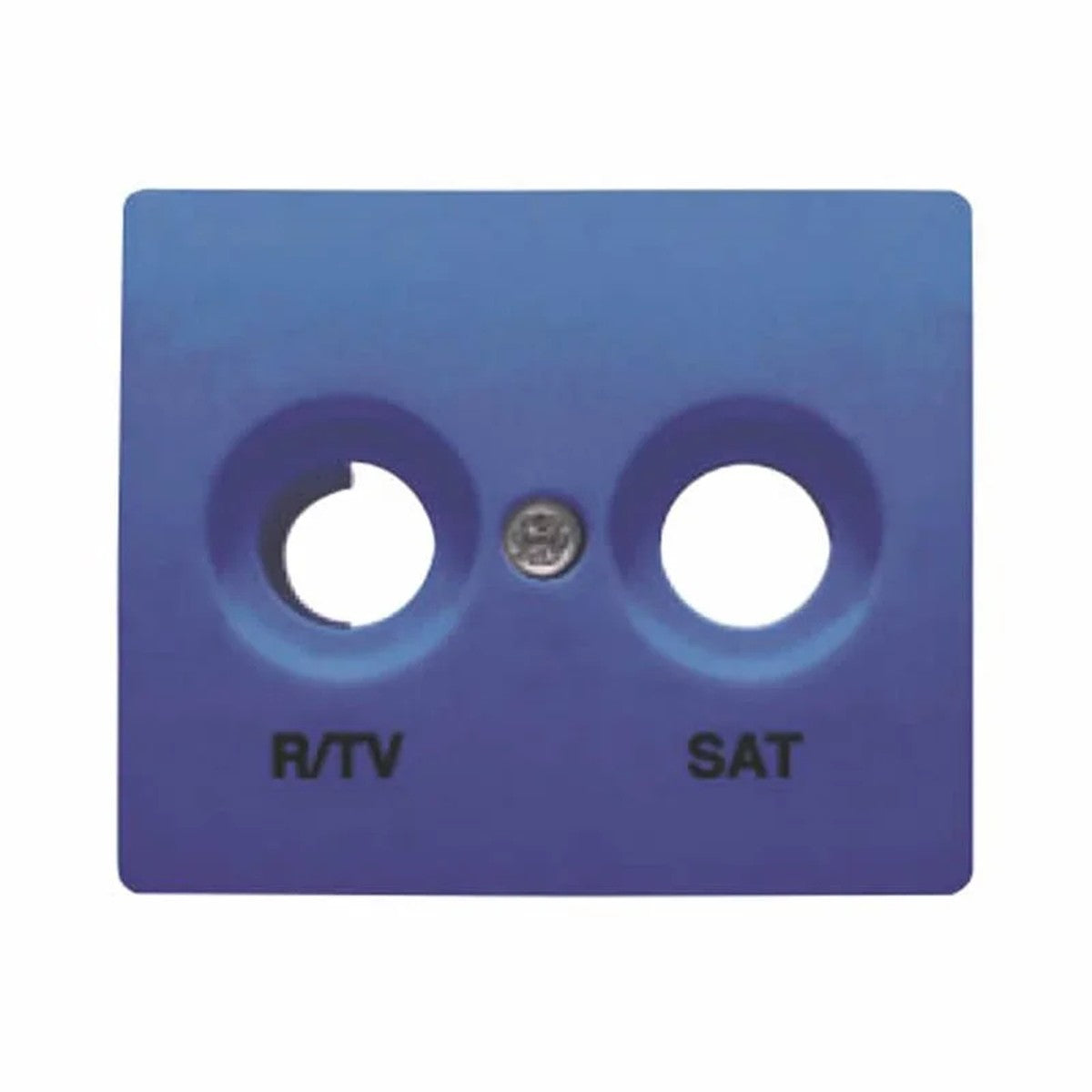 Tapa BJC Iris para toma R/TV-SAT azul Ming – Ref. 18320-AM