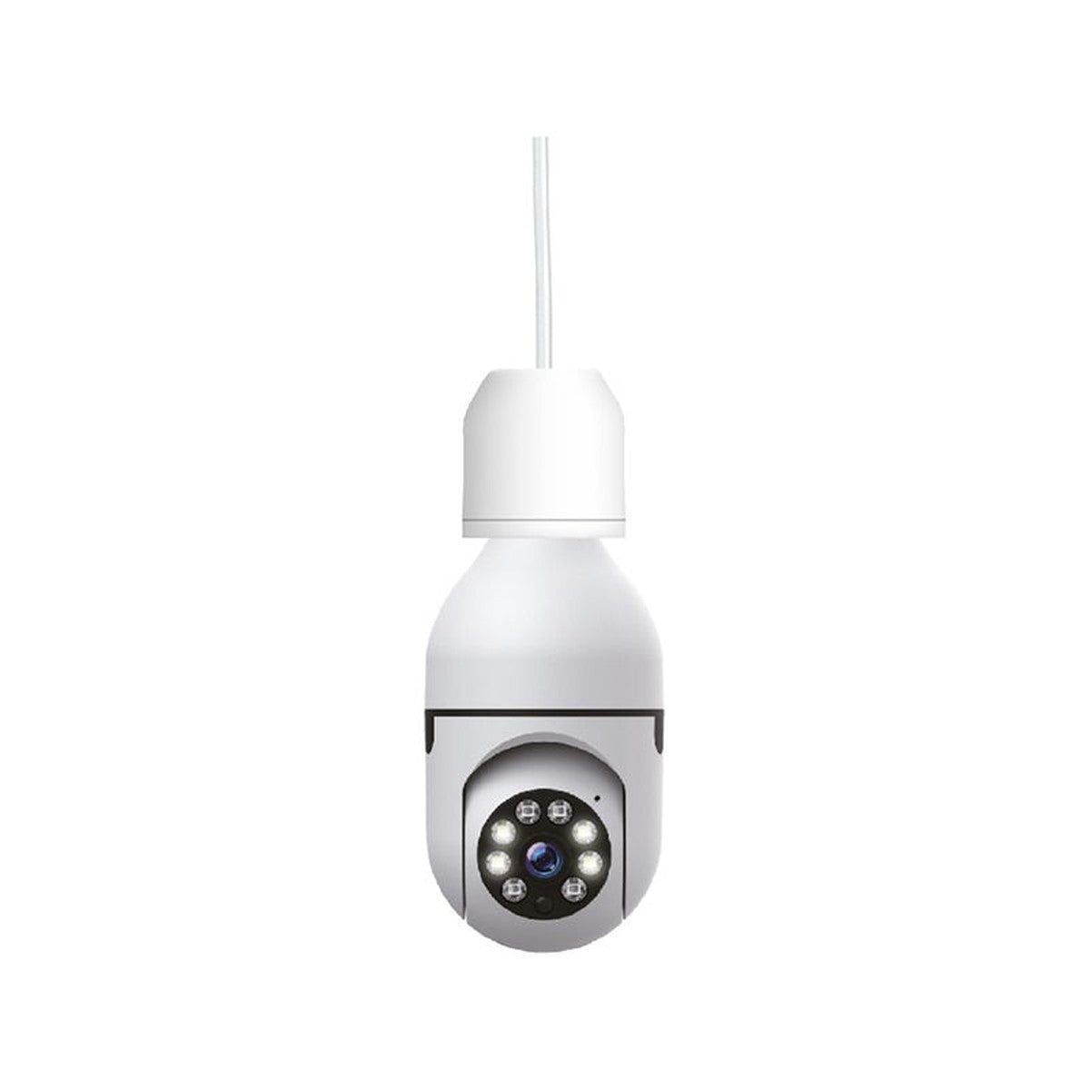 Cámara de vigilancia Wi-Fi ATMOSS Mini E27 PTZ para interior – Ref. CAM-008