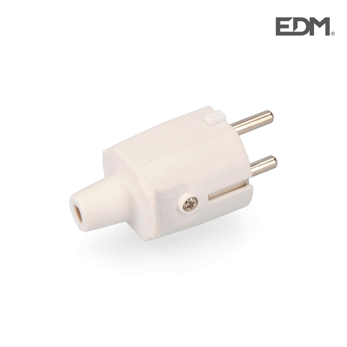 Clavija de goma EDM 10/16 A blanca – Ref. 42001 - EDMR42001