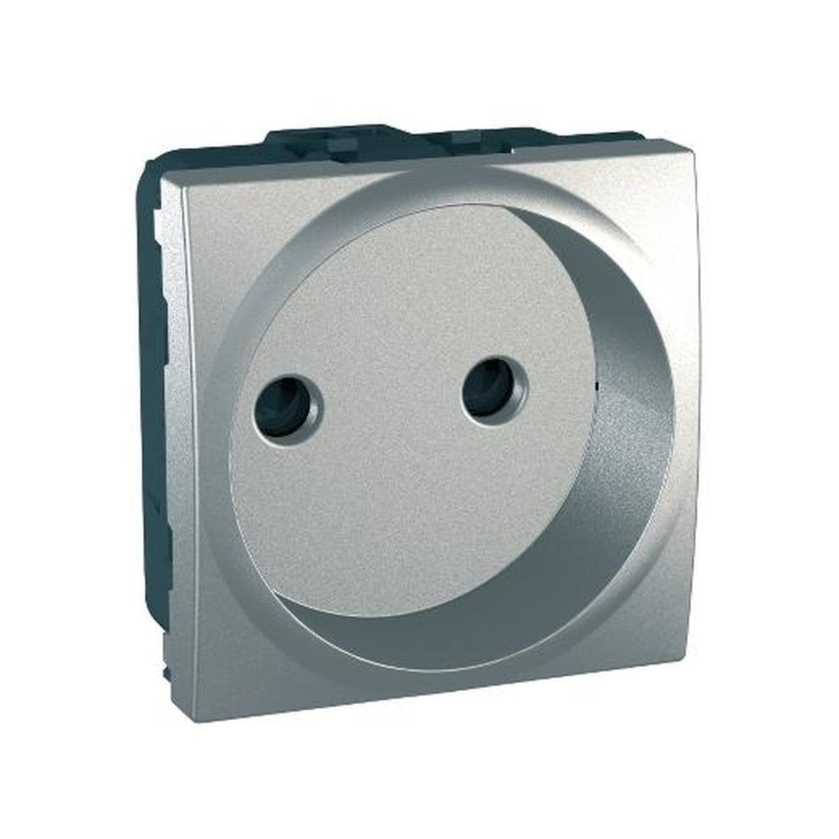 Base de enchufe Schneider Unica 2P 10/16 A aluminio – Ref. MGU3.033.30 - referencia MGU303330