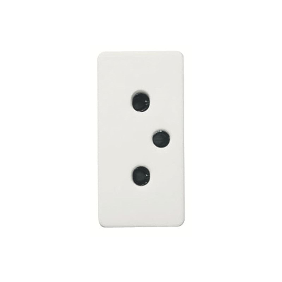 Base de enchufe 2P+T desplazada Niessen Stylo blanco - referencia 2106 BA