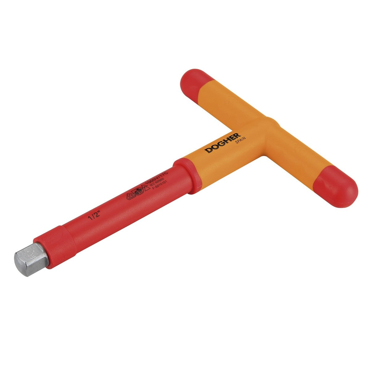 Mango corredizo en T aislado Dogher VDE 3/8 - referencia 5224-025
