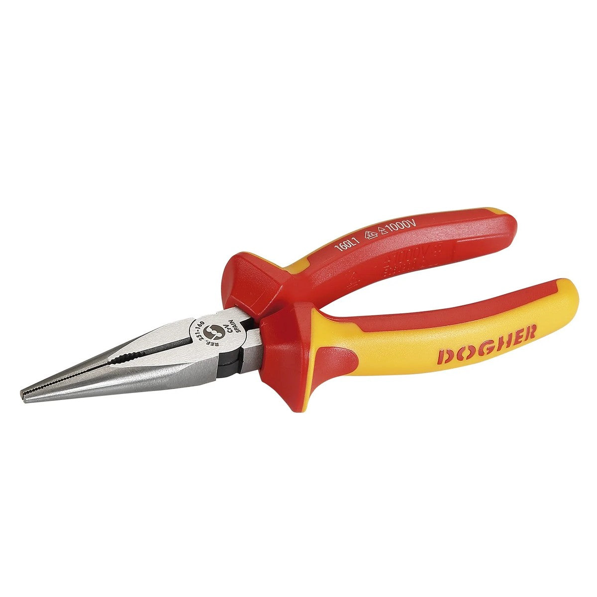 Alicate semirredondo aislado Dogher VDE 1000 V 160 mm - referencia DOG251160C