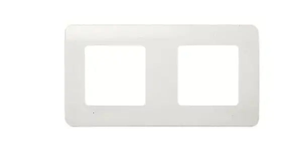 Placa horizontal Niessen Stylo blanco alpino de 2 elementos – Ref. 2272.1 BA