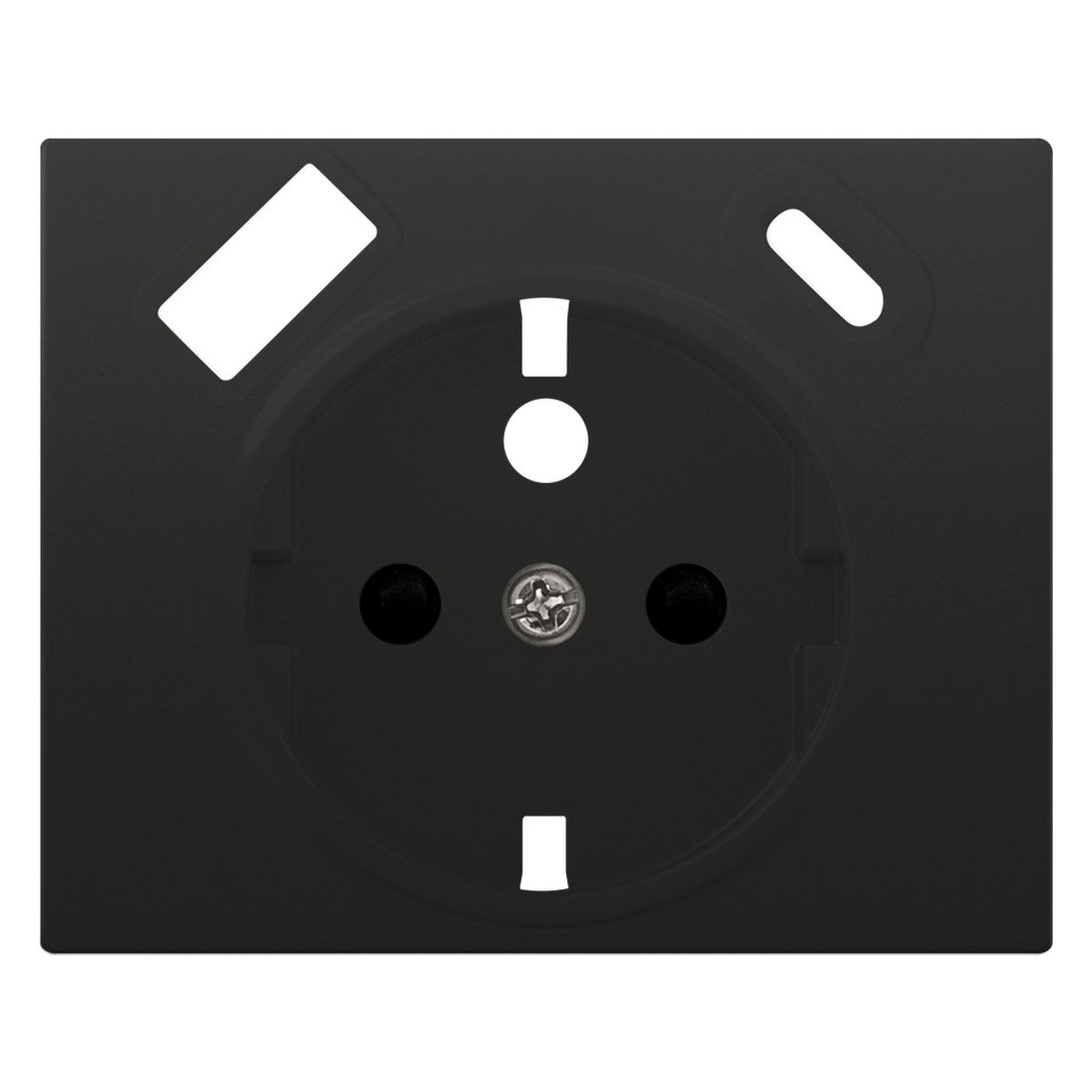 Tapa para base francesa con USB A+C BJC Mega antracita Cosso - referencia 22772-USBC-AC