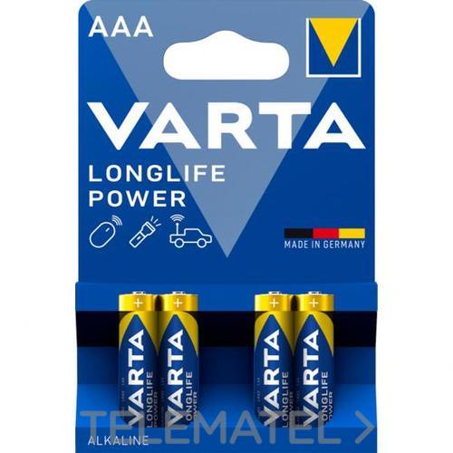 Pila alcalina LR03 AAA (Blíster 4u) - VARTA 4903121414