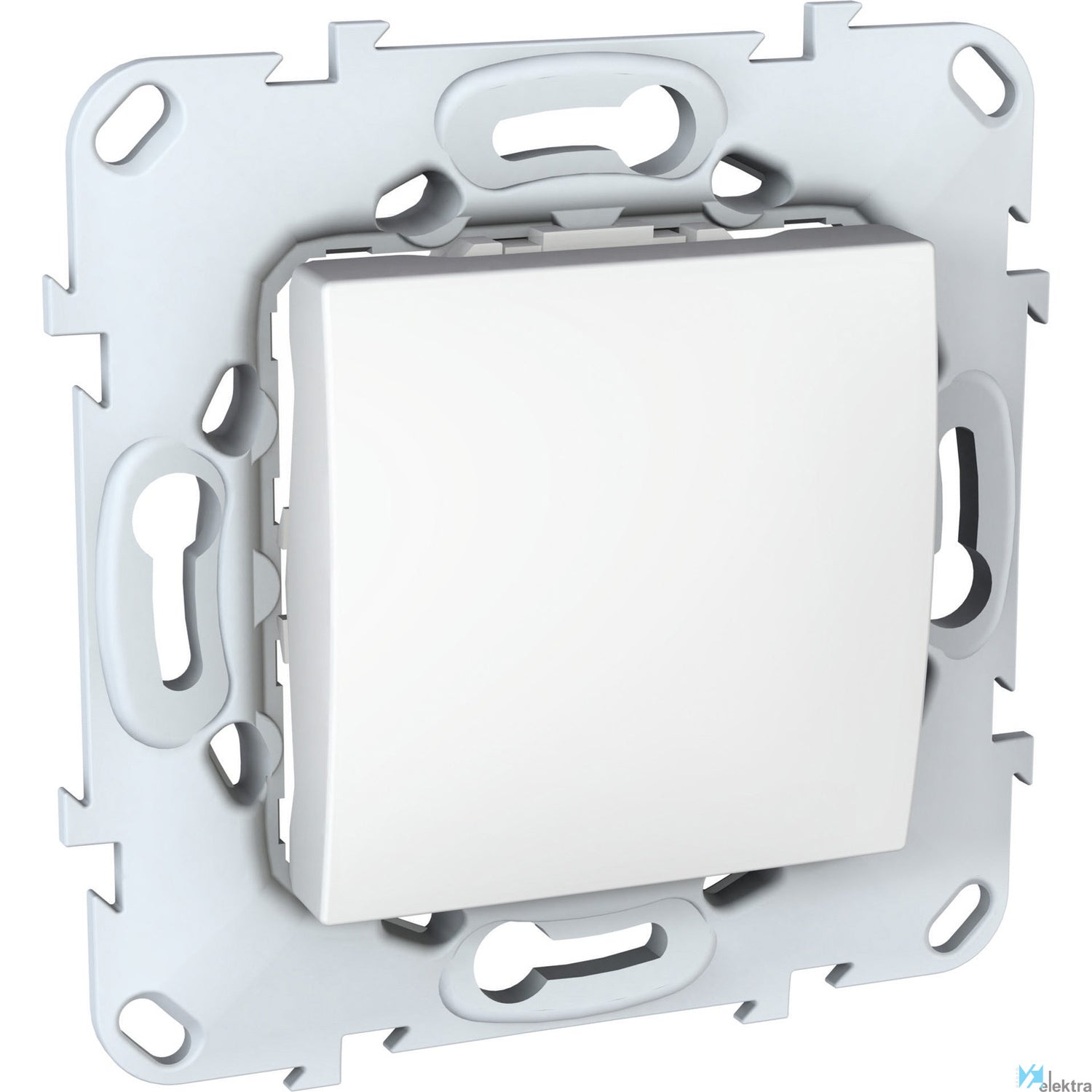 Interruptor con bastidor Schneider Unica U5.201.18 blanco polar