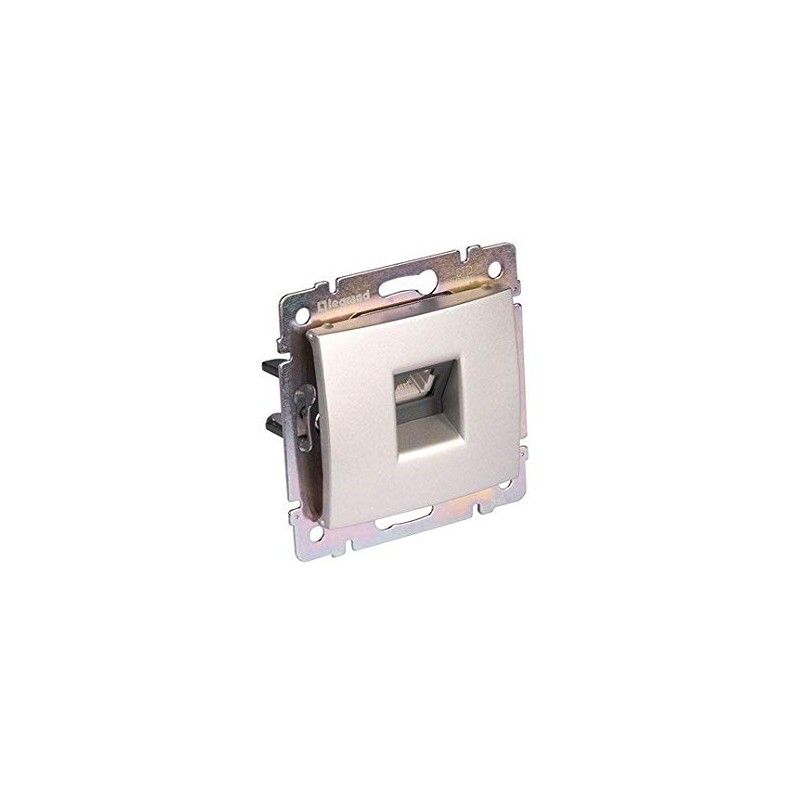 Base telefónica RJ12 Legrand Valena 770187 aluminio