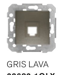 Toma RJ Keystone vacía BJC Viva 23682-1GLX gris lava