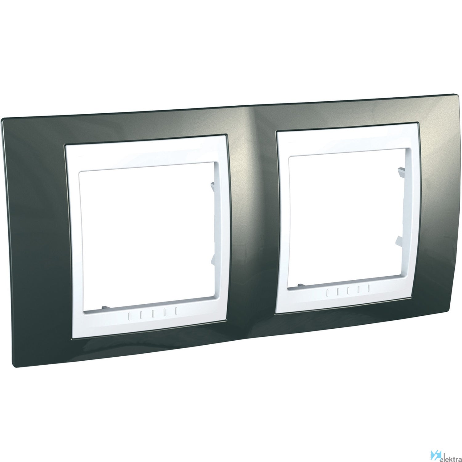 Marco plus 2 elementos horizontal cava Schneider Electric U6.004.824