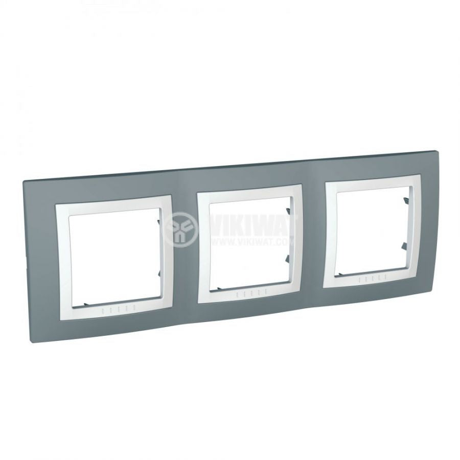 Marco 3 elementos gris tecnico polar Schneider Electric MGU2.006.858