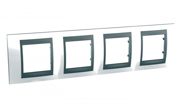 Marco top 4 elementos blanco tecno Schneider Electric MGU66.008.292