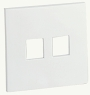 Tapa doble de teléfono Eunea SM 100 blanco polar 40994.18