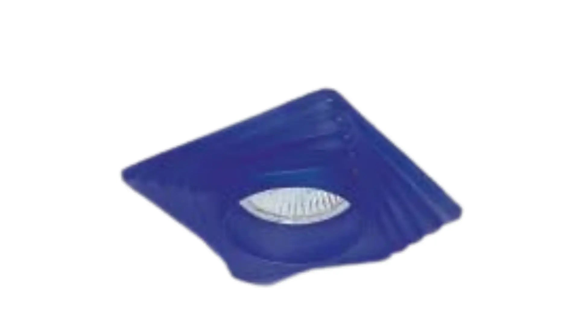 Aro fijo cuadrado Aimur de cristal azul cobalto – 1026-07