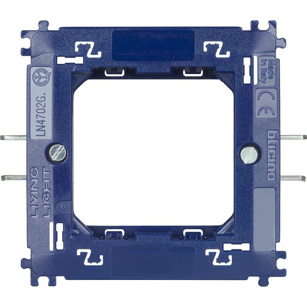 Soporte 2 modulos 71x711mm c/garras BTicino N4702G
