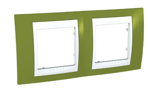 Marco 2 elementos verde pistacho/polar – Schneider Electric, ref. U6.004.866