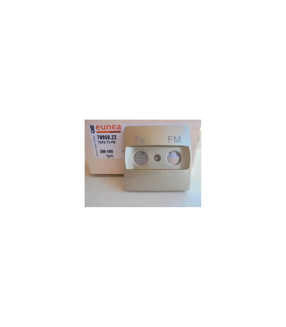 Tapa tv-fm titanio Schneider Electric 70950.22