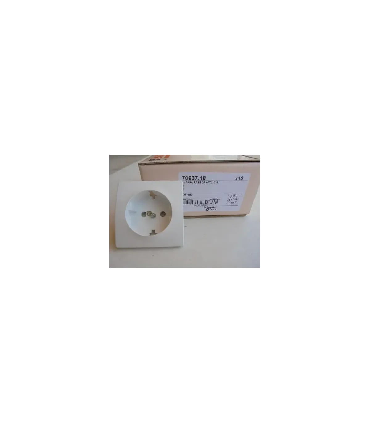 Tapa 2p+ttl blanco polar Schneider Electric 70937.18