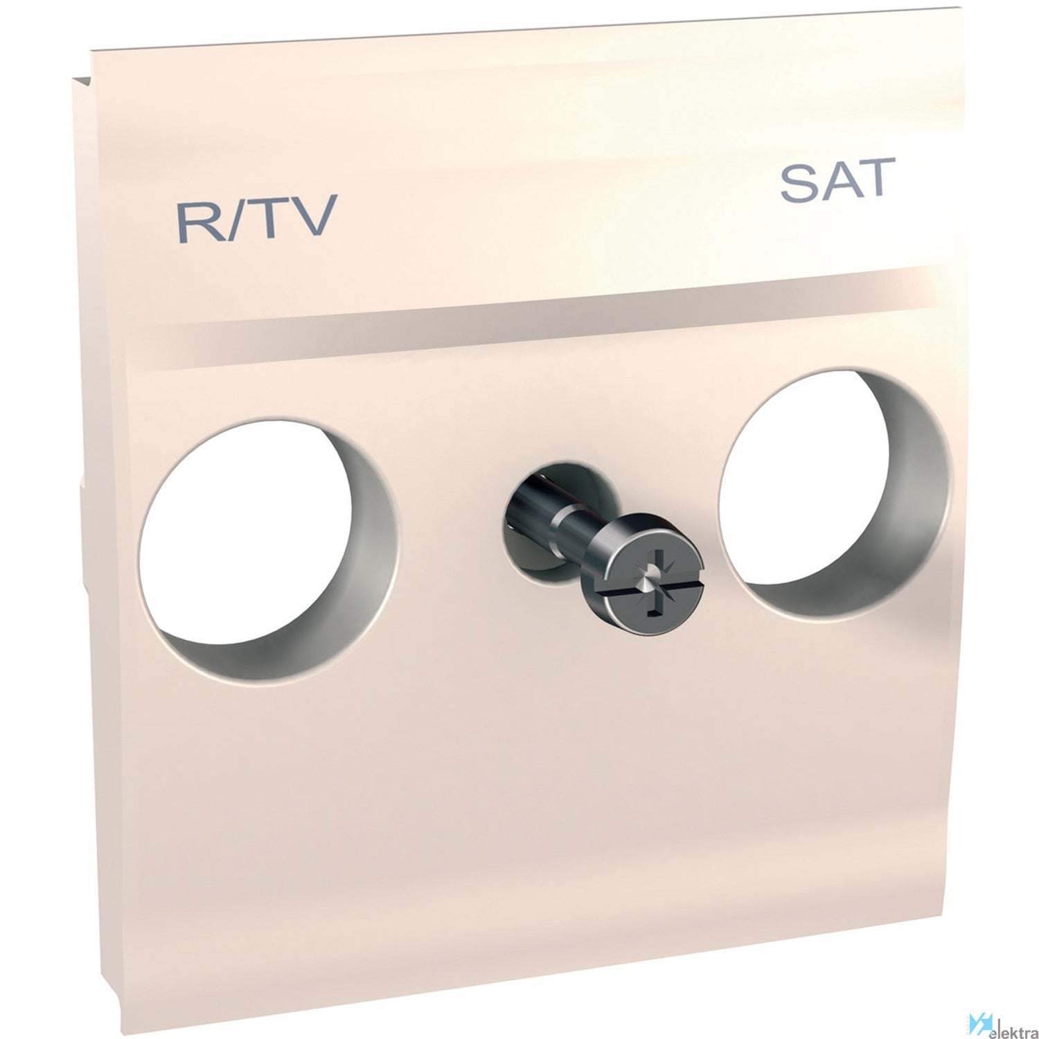 Caratula toma r-tv/sat marfil Schneider Electric U9.441.25