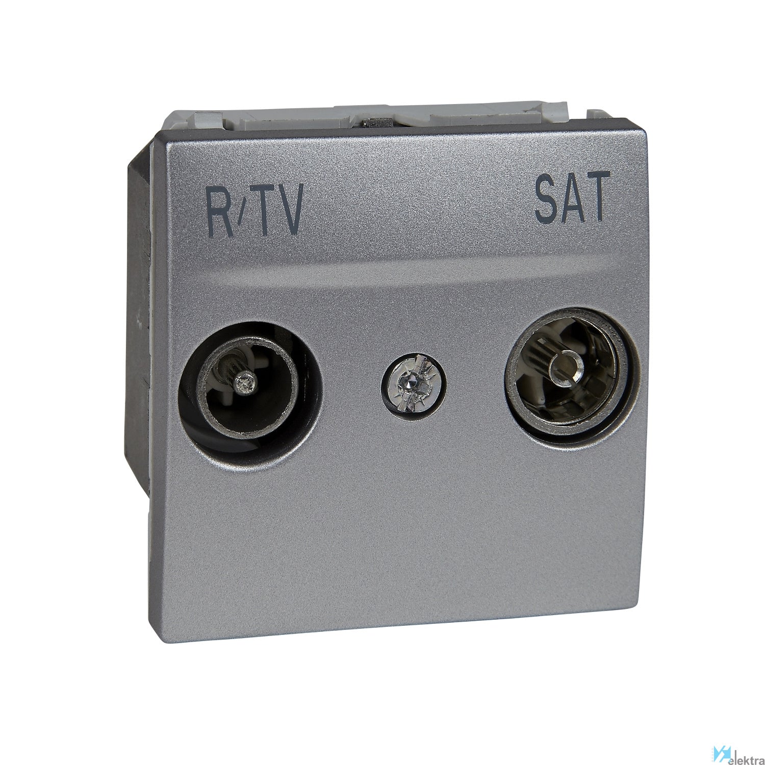 Toma r-tv/sat serie final aluminio Schneider Electric U3.455.30