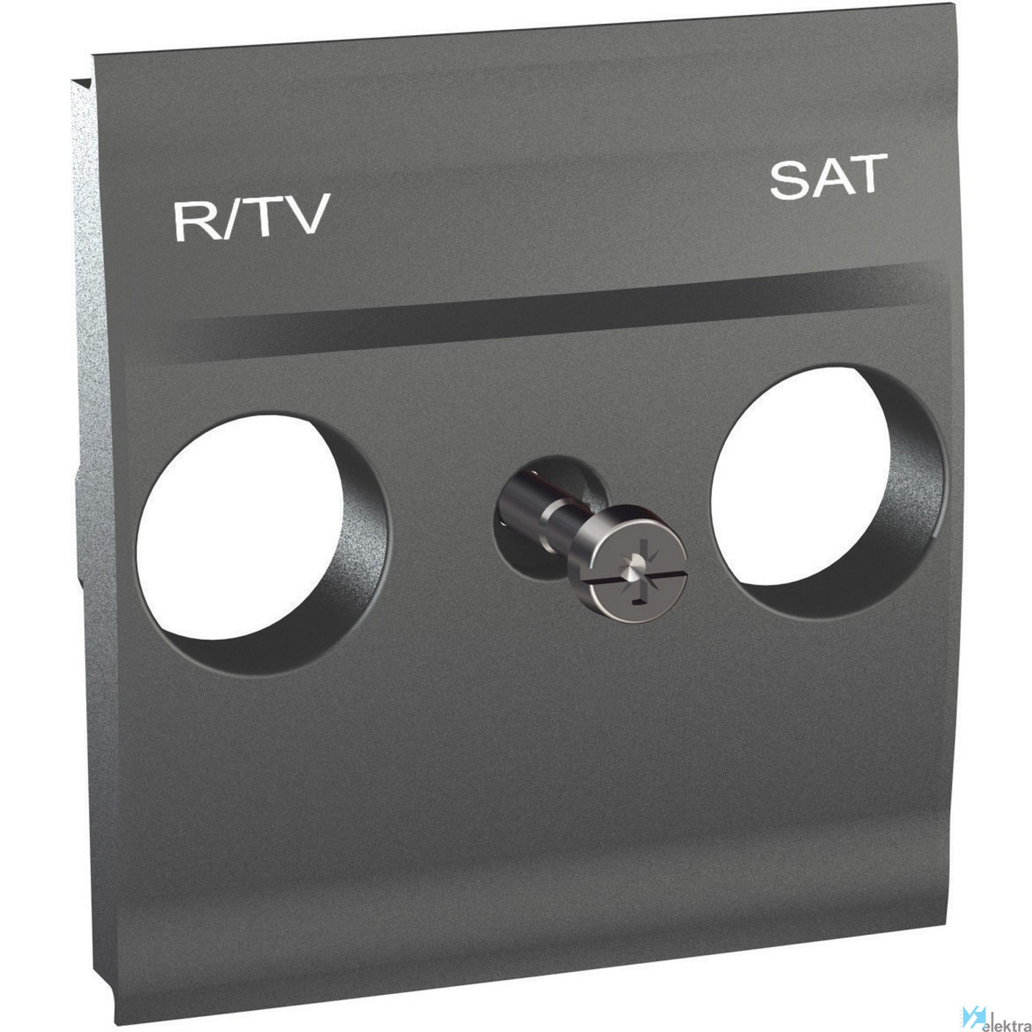Caratula toma r-tv/sat grafito Schneider Electric U9.441.12
