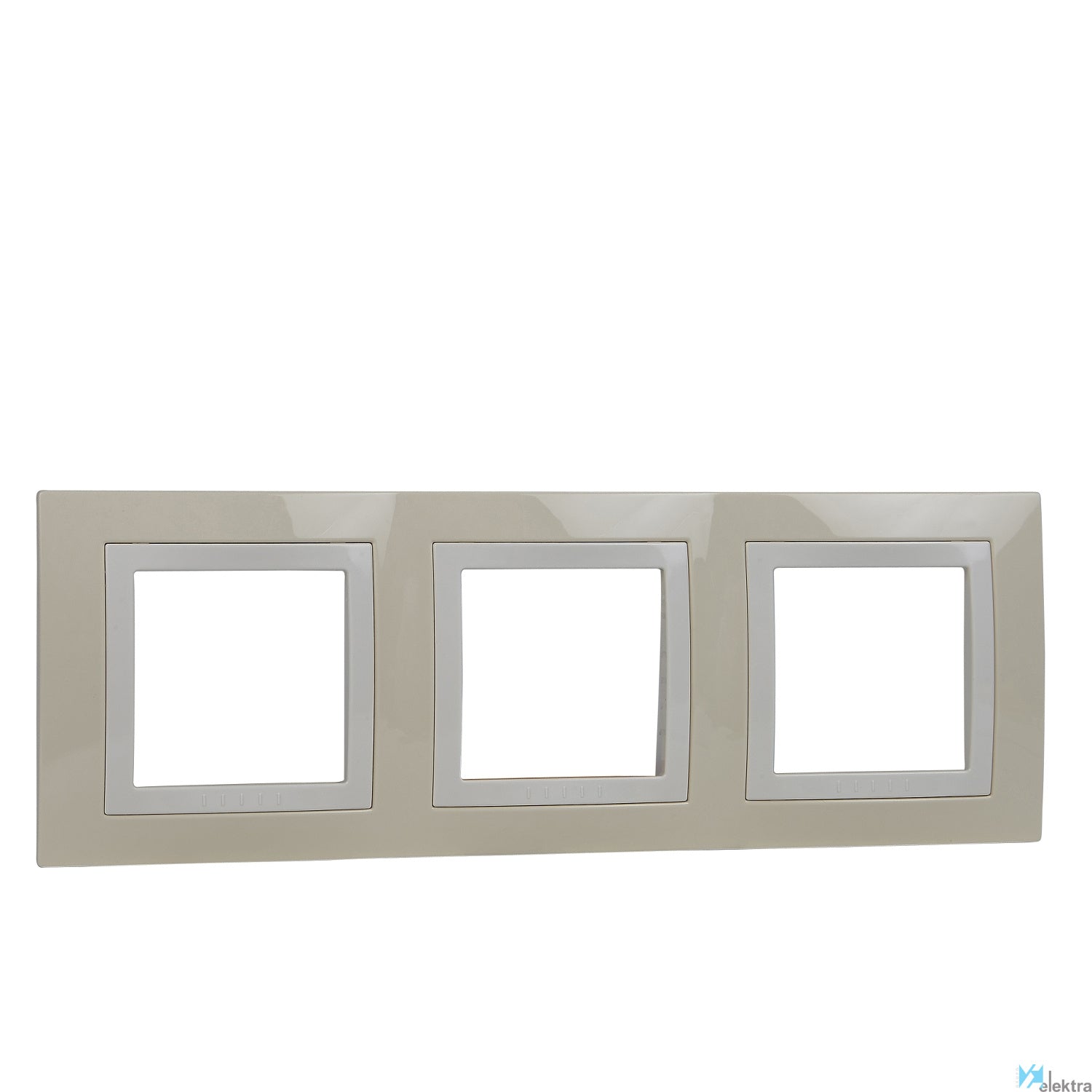 Marco 3 elementos crema-marfil Schneider Electric U2.006.559