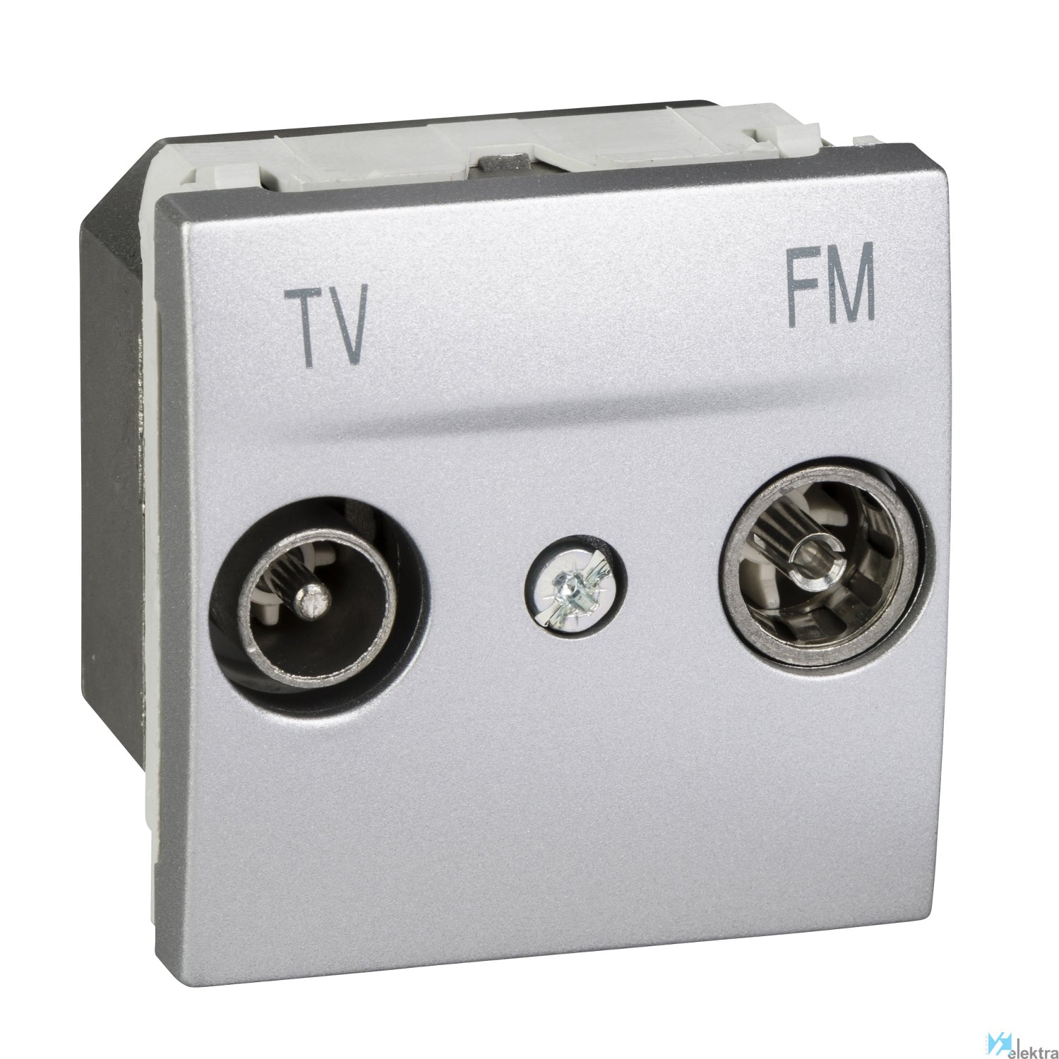Toma tv-fm aluminio Schneider Electric U3.451.30