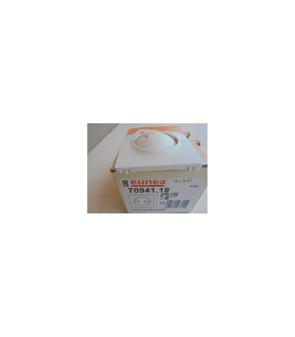 Tapa+boton regulador blanco polar Schneider Electric 70941.18