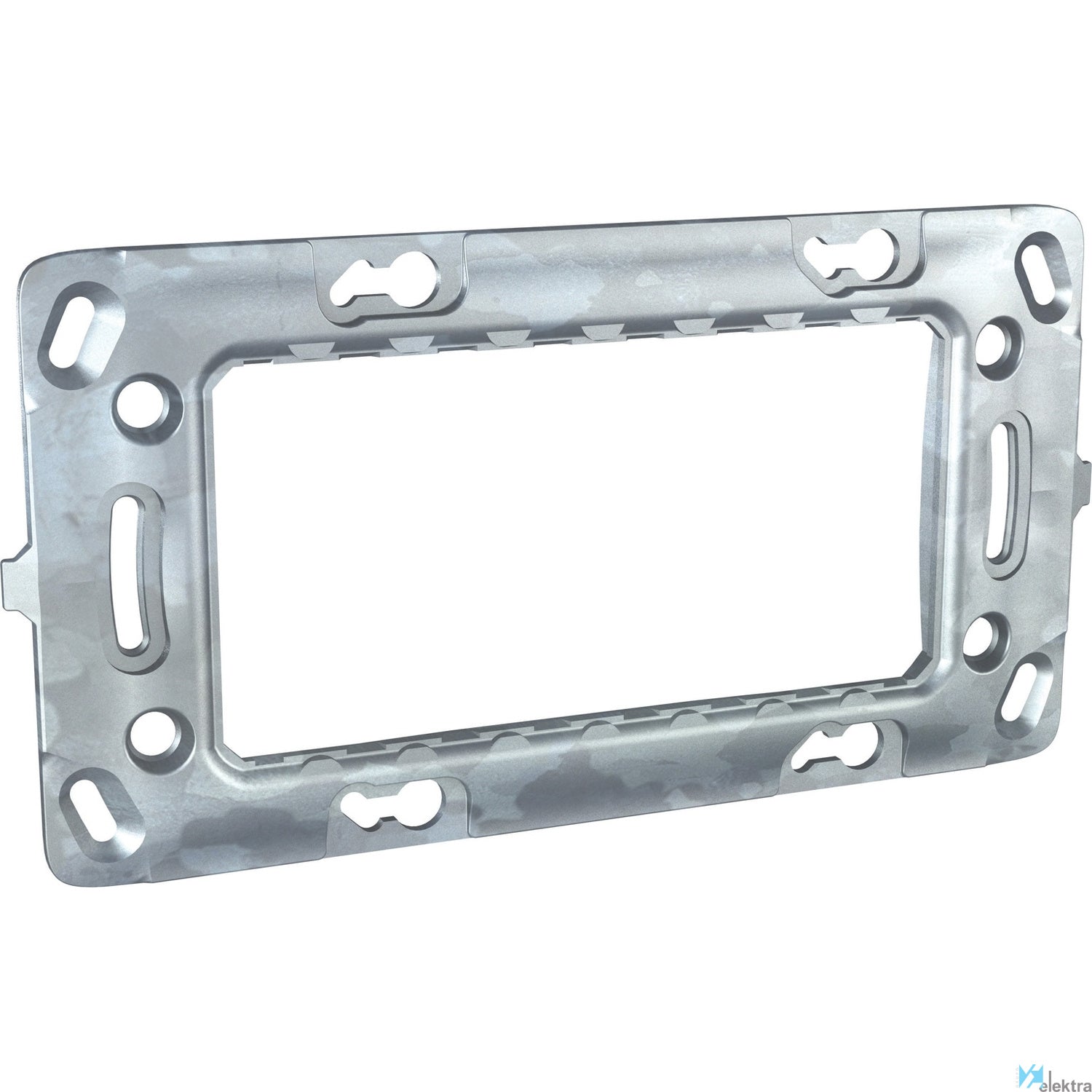 Bastidor zamak 4 modulos (unica mecanism Schneider Electric U7.104