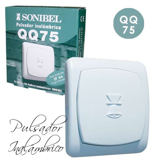 Emisor inalambrico pulsador inalambrico SONIBEL QQ75