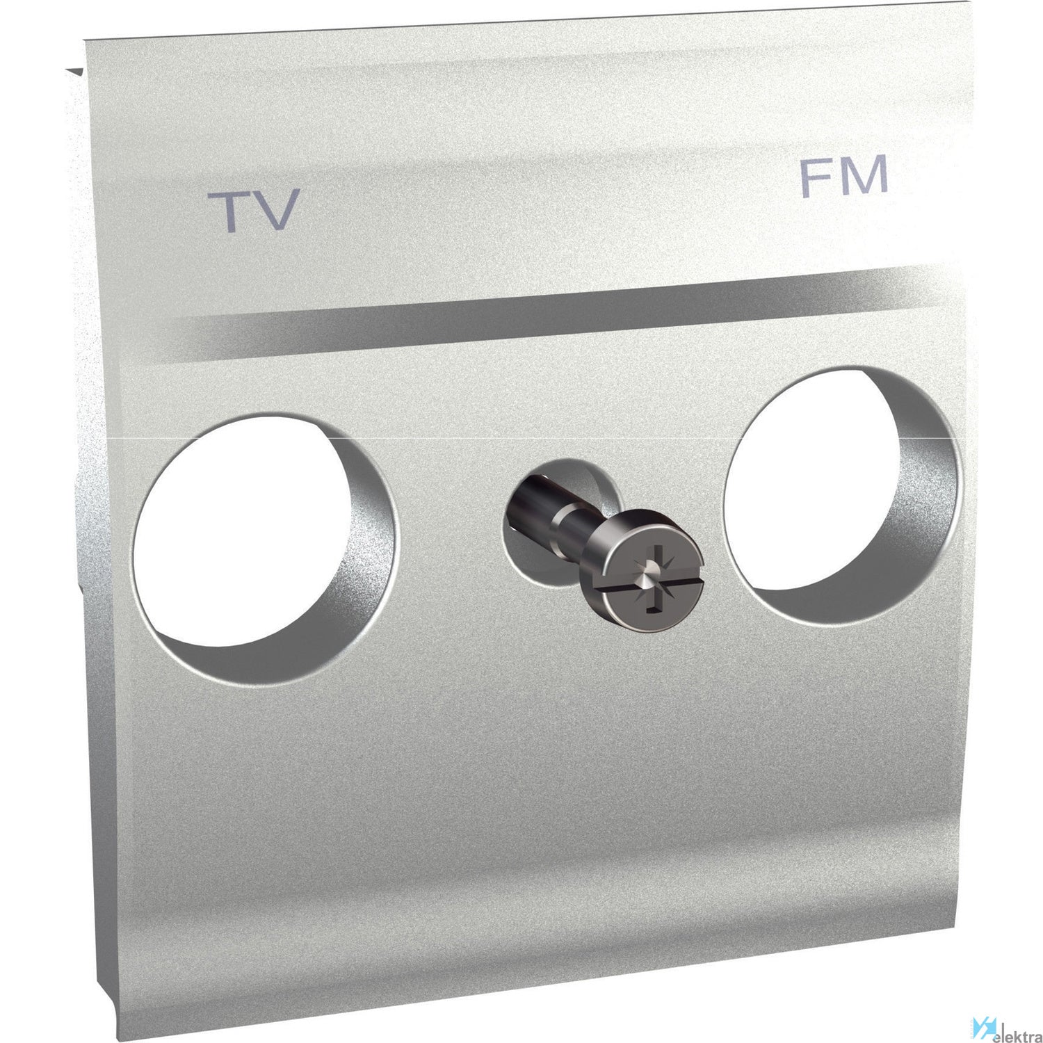 Caratula toma tv/r aluminio Schneider Electric U9.440.30