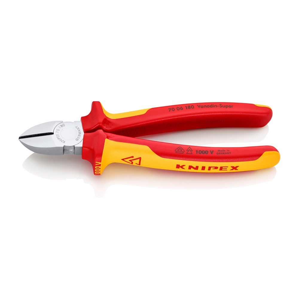 Alicate corte diagonal 56x20x180 Knipex EDM 19011 / Knipex 70 06 180
