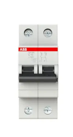Interruptor magnetotérmico ABB SH202-C10 2P 10 A curva C 6 kA – Ref. 2CDS212001R0104