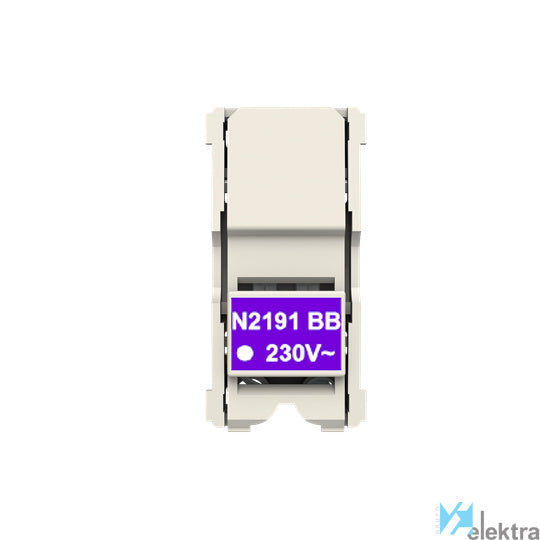 Lámpara LED Niessen N2191 BB para mecanismos Zenit