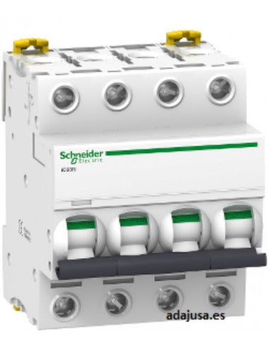 Interruptor magnetotérmico Schneider Electric Acti9 iC60N de 4 polos
