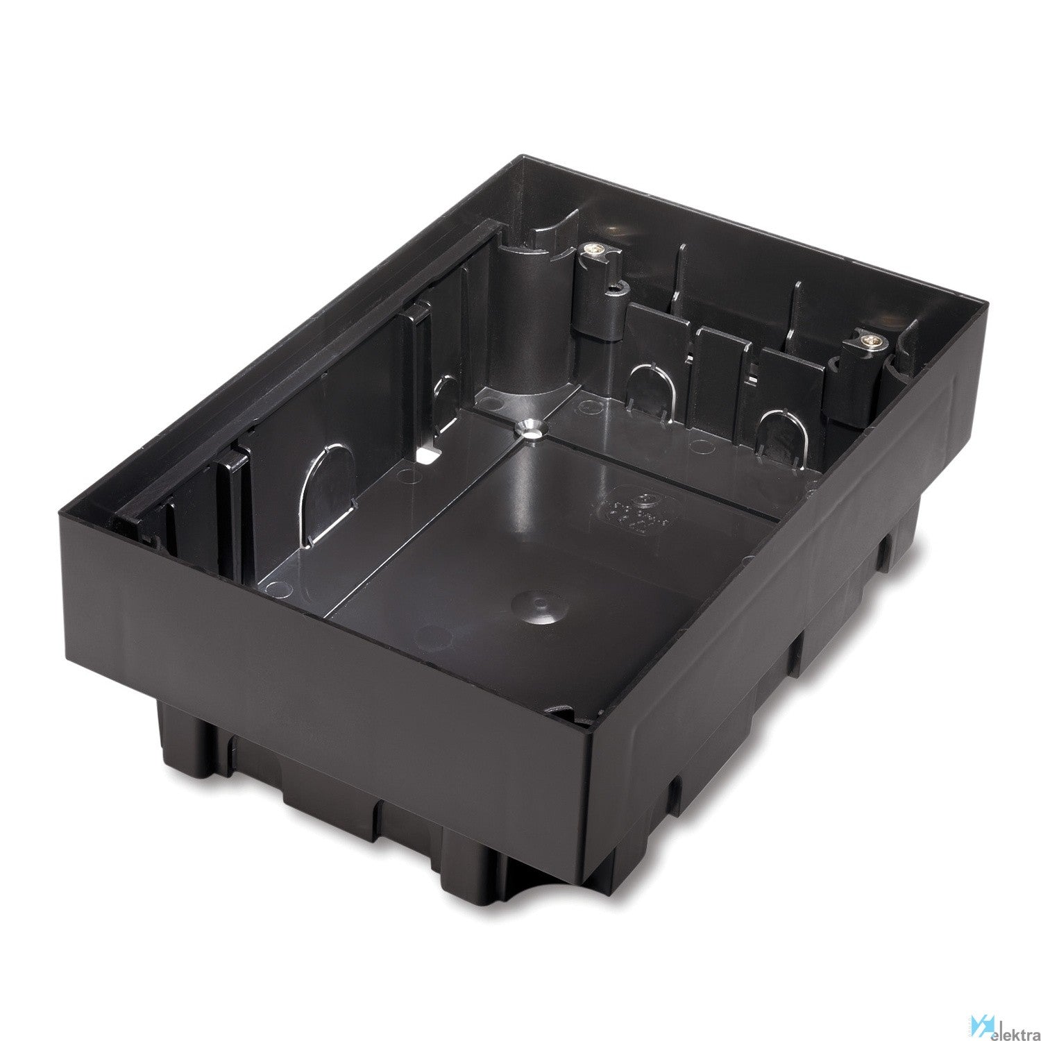Caja de registro negra Schneider Electric para suelo técnico