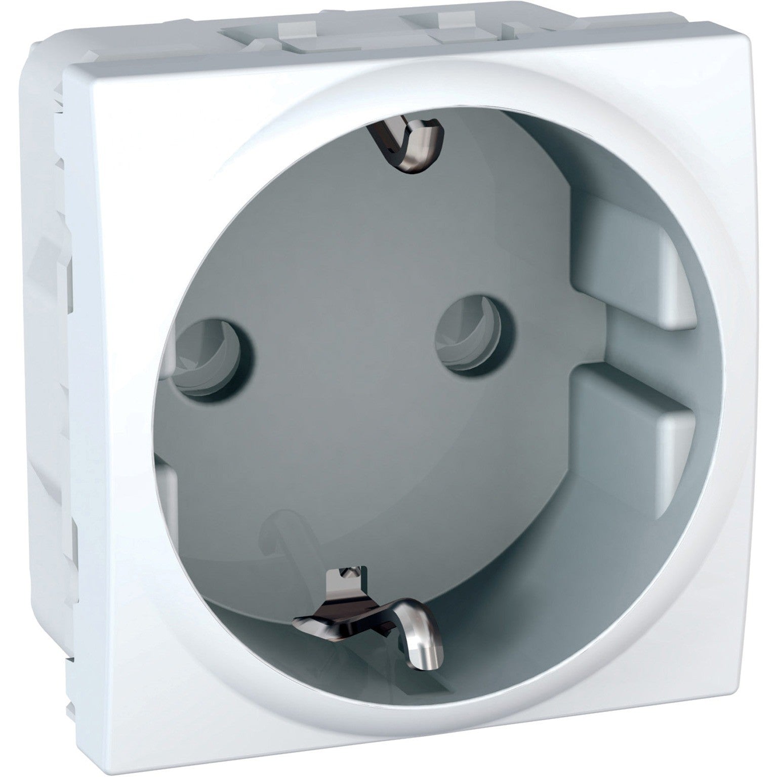 Base de enchufe Schuko blanca Schneider Electric Unica