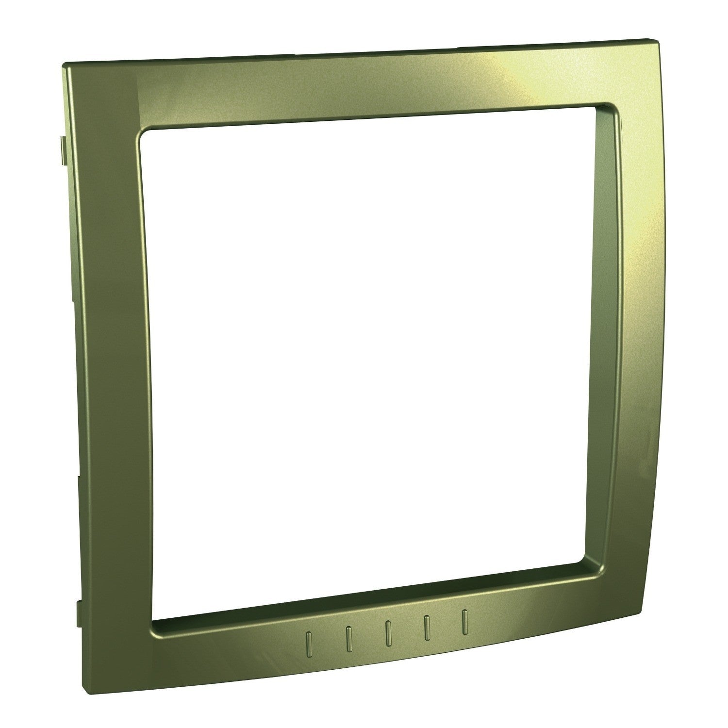 Embellecedor dorado Schneider Electric Unica Colors